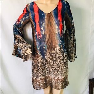 KLD Signature Printed Dress.Size M